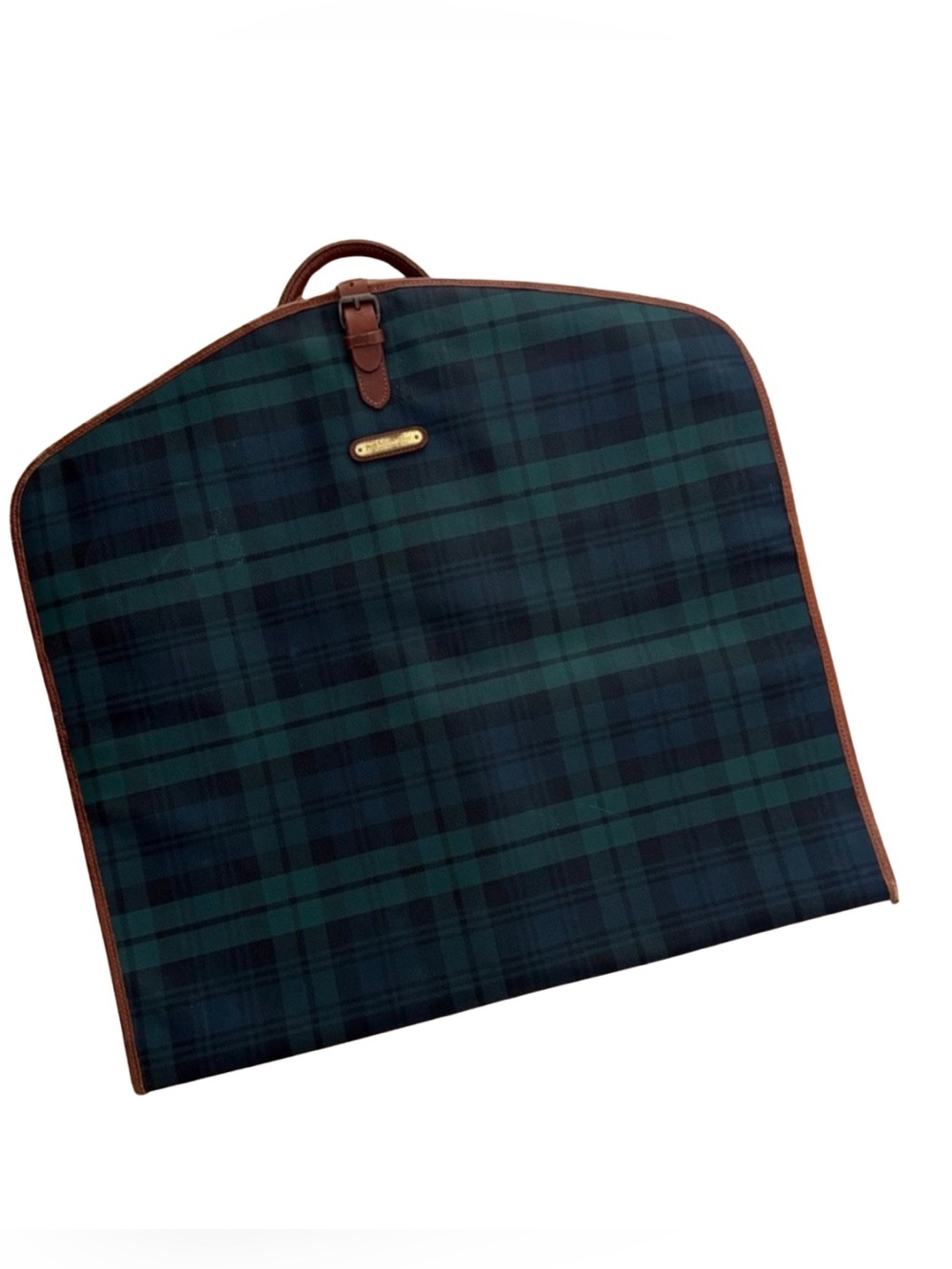 Vintage Polo Plaid Garment Bag